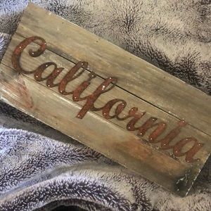 California Decorative Sign